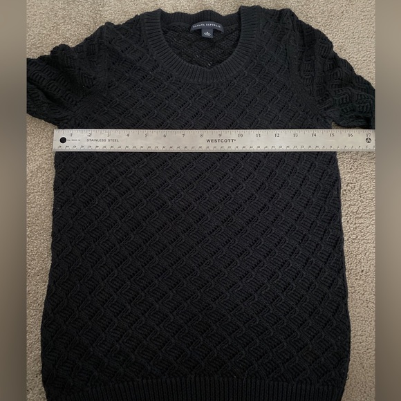❌SOLD❌ Banana Republic Cable Knit Woven Honeycomb Sweater - Picture 5 of 6